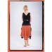 Rombo naranja skirt